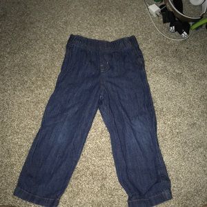 Dark blue jeans with elastic waist. Toddler.